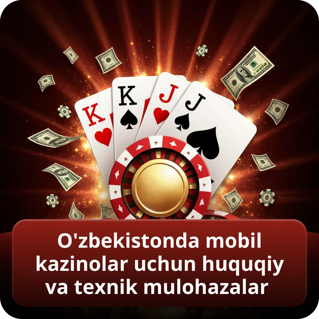 O'zbekistonda mobil kazinolar uchun qonuniy va texnik jihatlar
