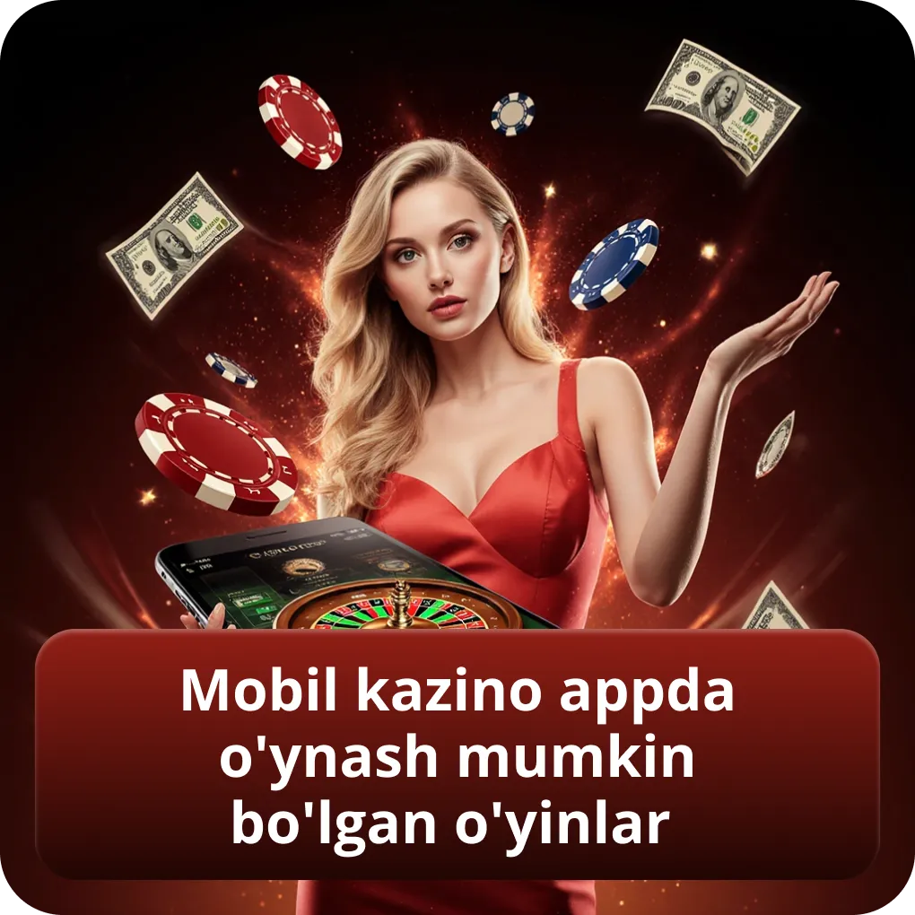 Mobil kazino ilovasida mavjud bo'lgan o'yinlar turlari